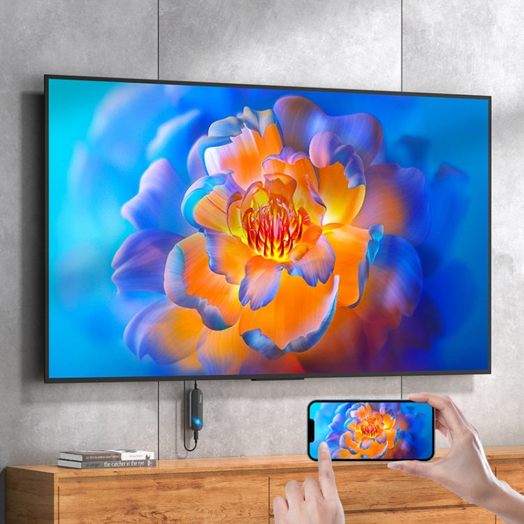 hoco UA23 HD Smart Wireless Screen Projector For Apple, Length: 1m(Black)
