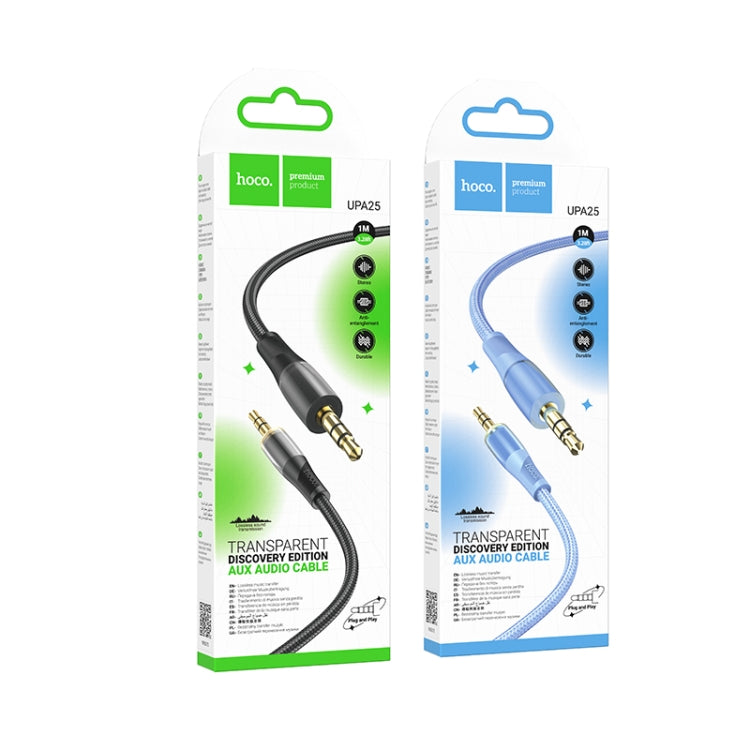 hoco UPA25 AUX Transparent Exploration Version 3.5mm Male to Male Audio Cable, Length: 1m