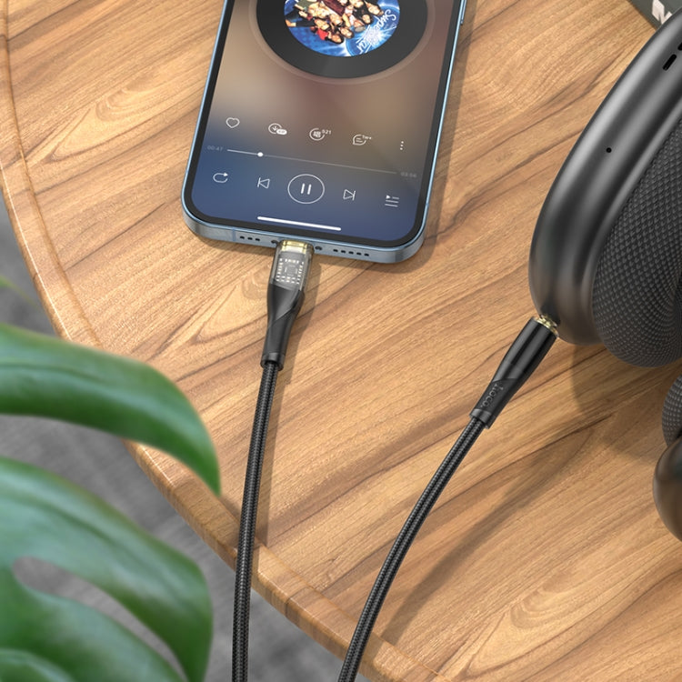 hoco UPA25 Transparent Exploration Version 8 Pin Digital Audio Conversion Cable, Length: 1m
