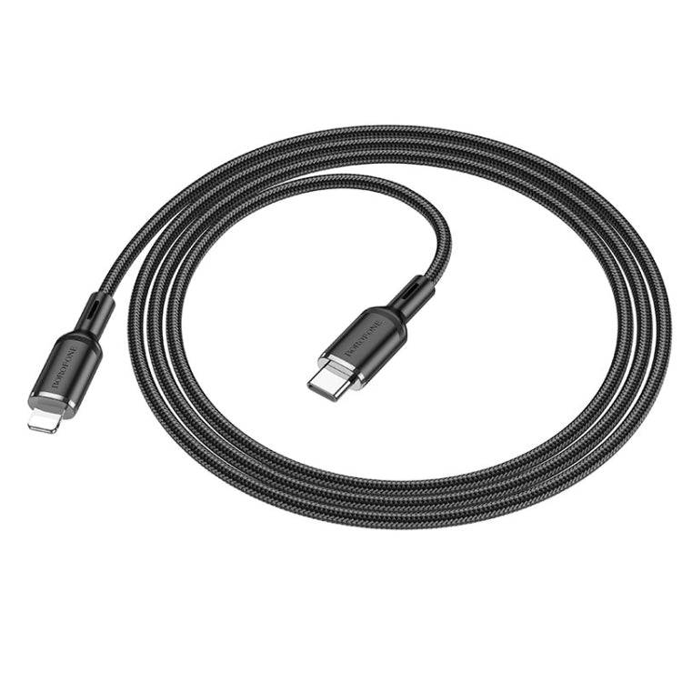 Borofone BX90 Type-C to 8 Pin Cyber PD Charging Data Cable, Length:1m
