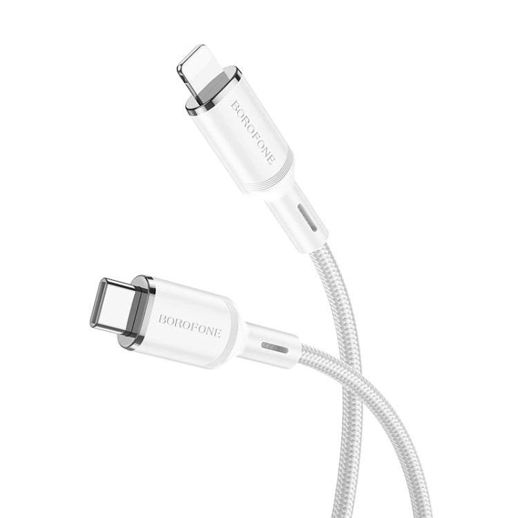 Borofone BX90 Type-C to 8 Pin Cyber PD Charging Data Cable, Length:1m