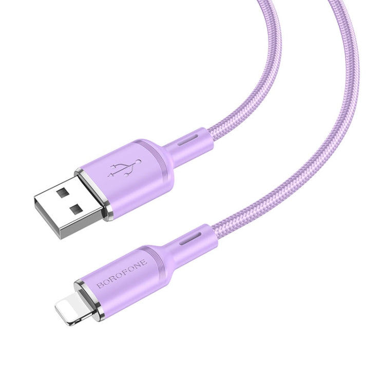 Borofone BX90 USB to 8 Pin Cyber 2.4A Charging Data Cable, Length:1m
