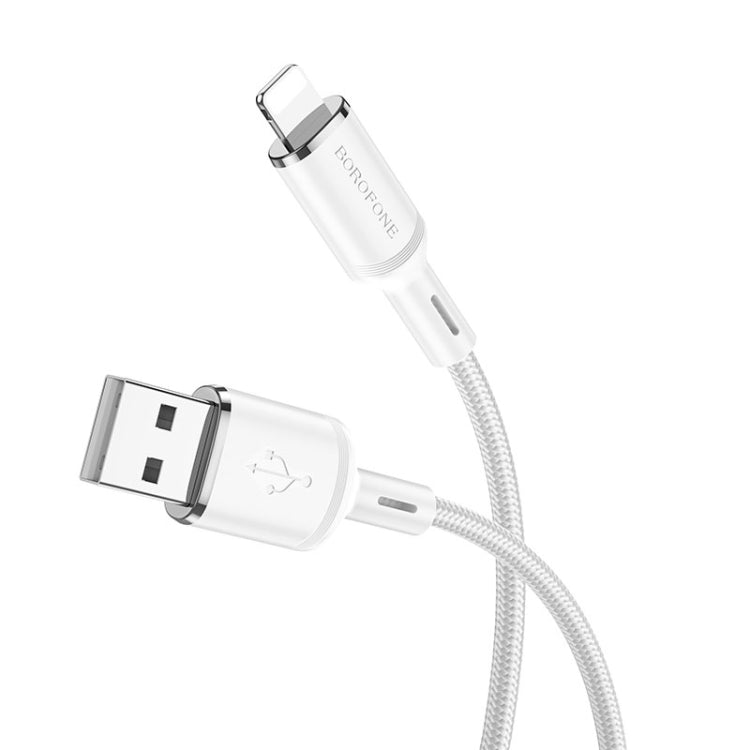 Borofone BX90 USB to 8 Pin Cyber 2.4A Charging Data Cable, Length:1m