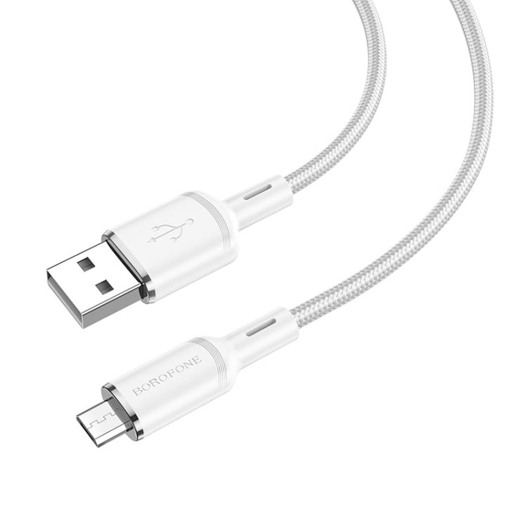 Borofone BX90 USB to Micro USB Cyber 2.4A Charging Data Cable, Length:1m