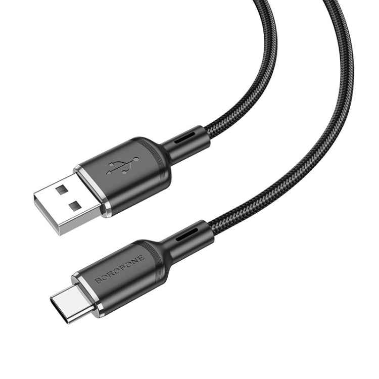 Borofone BX90 USB to Type-C Cyber 3A Charging Data Cable, Length:1m