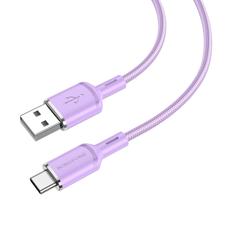 Borofone BX90 USB to Type-C Cyber 3A Charging Data Cable, Length:1m