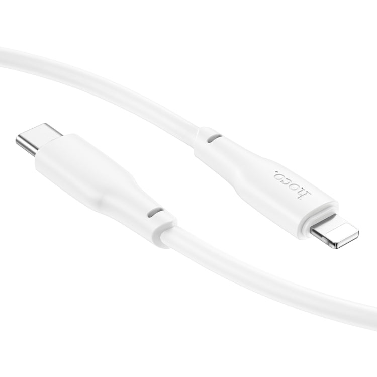 hoco X93 PD 20W USB-C/Type-C to 8 Pin Data Cable, Length:1m(White)