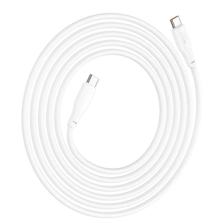 hoco X93 60W USB-C/Type-C to USB-C/Type-C Fast Charge Data Cable, Length:2m(White)