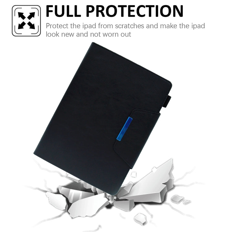 For iPad 10.2 2020&2019 / Air 10.5 Suede Cross Texture Magnetic Clasp Leather Tablet Case