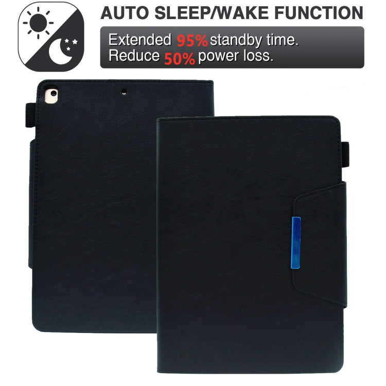 For iPad 10.2 2020&2019 / Air 10.5 Suede Cross Texture Magnetic Clasp Leather Tablet Case
