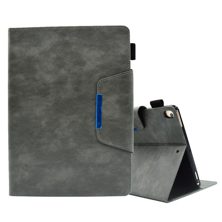For iPad 10.2 2020&2019 / Air 10.5 Suede Cross Texture Magnetic Clasp Leather Tablet Case
