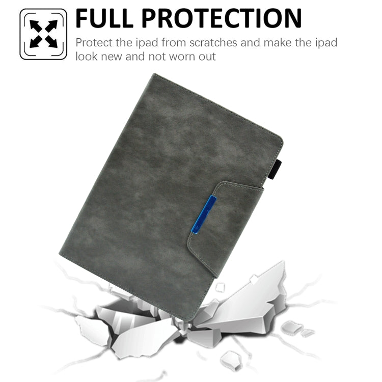 For iPad 10.2 2020&2019 / Air 10.5 Suede Cross Texture Magnetic Clasp Leather Tablet Case