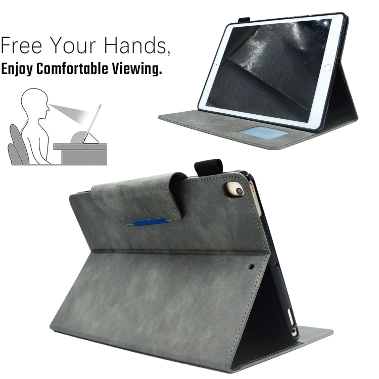For iPad 10.2 2020&2019 / Air 10.5 Suede Cross Texture Magnetic Clasp Leather Tablet Case
