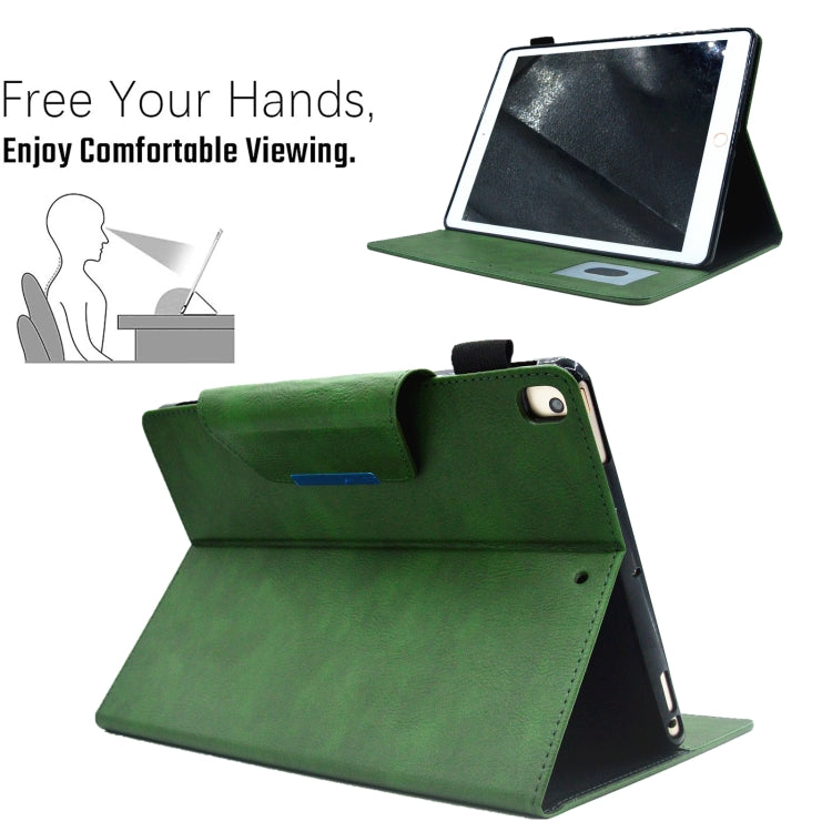 For iPad 10.2 2020&2019 / Air 10.5 Suede Cross Texture Magnetic Clasp Leather Tablet Case