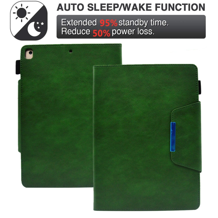 For iPad 10.2 2020&2019 / Air 10.5 Suede Cross Texture Magnetic Clasp Leather Tablet Case