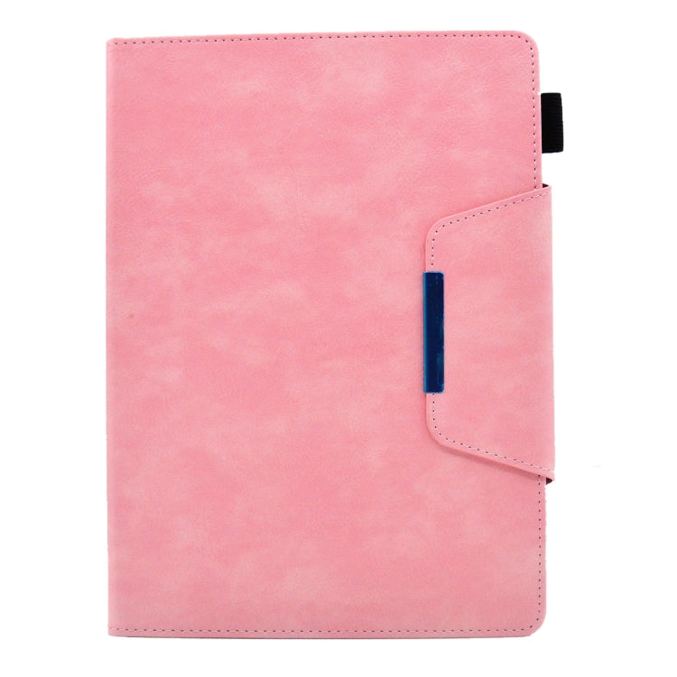 For iPad 10.2 2020&2019 / Air 10.5 Suede Cross Texture Magnetic Clasp Leather Tablet Case