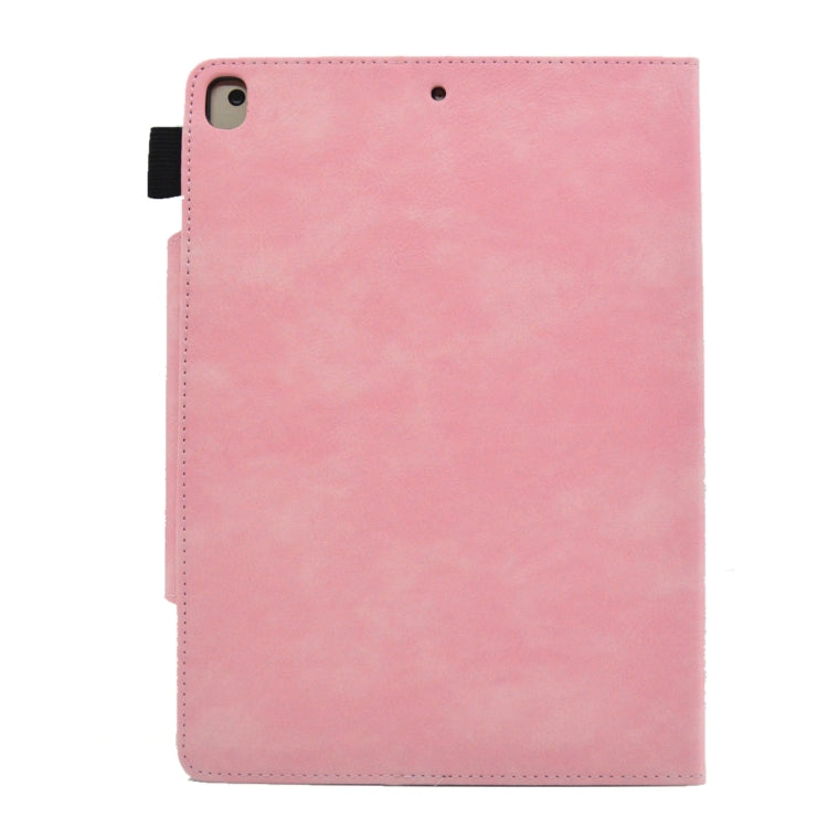 For iPad 10.2 2020&2019 / Air 10.5 Suede Cross Texture Magnetic Clasp Leather Tablet Case