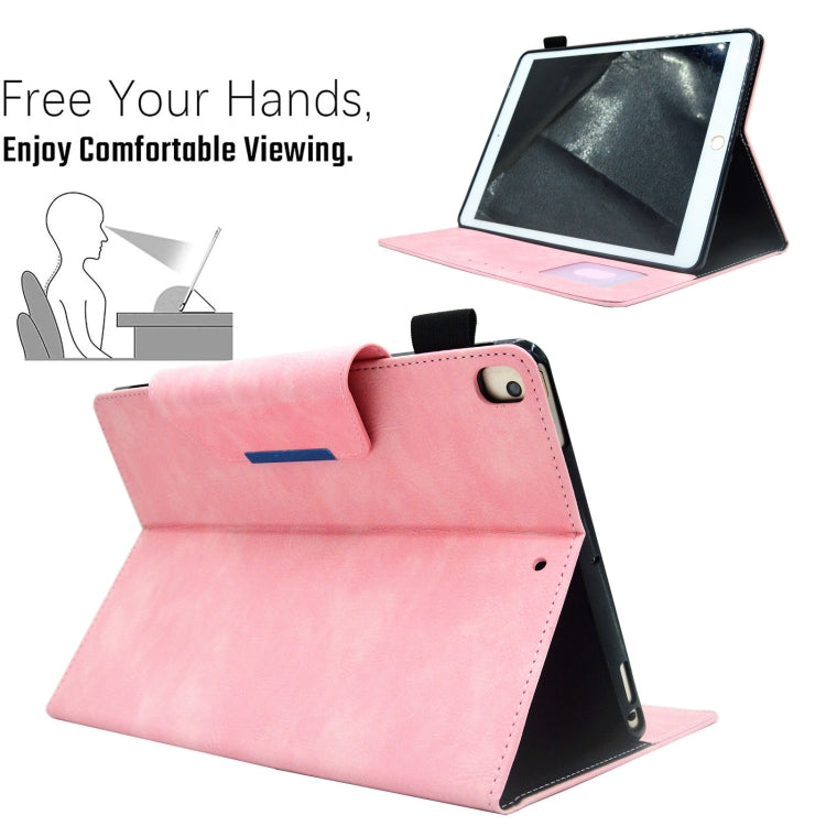 For iPad 10.2 2020&2019 / Air 10.5 Suede Cross Texture Magnetic Clasp Leather Tablet Case
