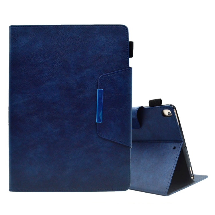 For iPad 10.2 2020&2019 / Air 10.5 Suede Cross Texture Magnetic Clasp Leather Tablet Case