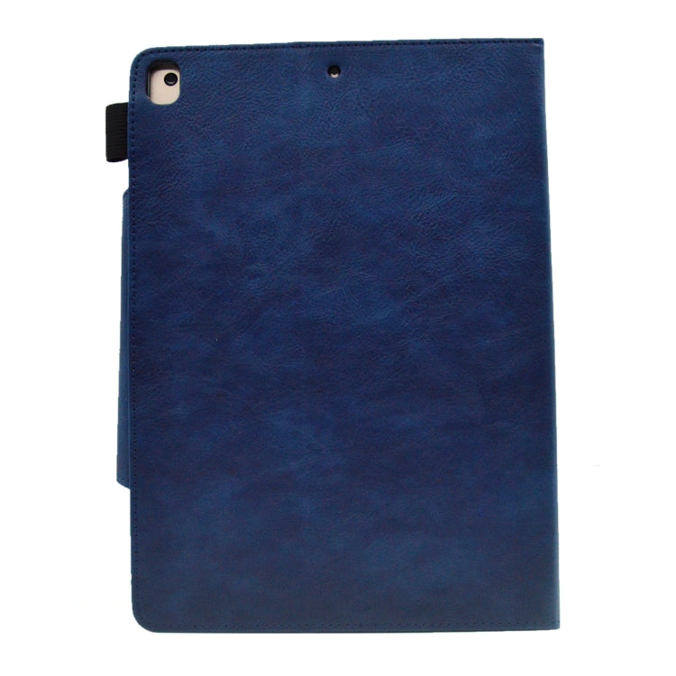 For iPad 10.2 2020&2019 / Air 10.5 Suede Cross Texture Magnetic Clasp Leather Tablet Case