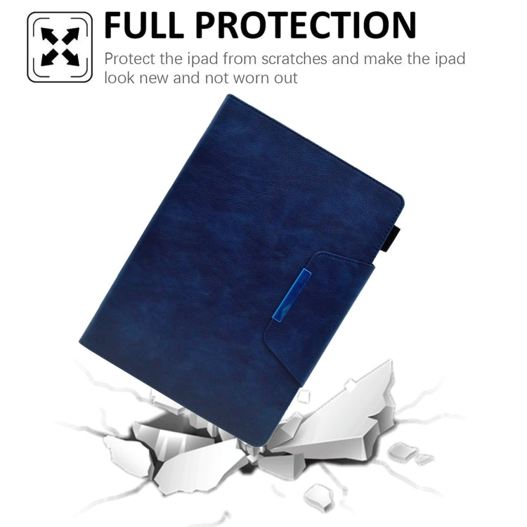 For iPad 10.2 2020&2019 / Air 10.5 Suede Cross Texture Magnetic Clasp Leather Tablet Case