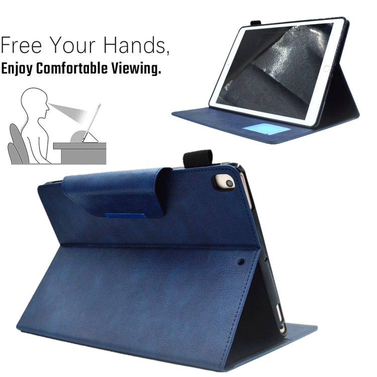 For iPad 10.2 2020&2019 / Air 10.5 Suede Cross Texture Magnetic Clasp Leather Tablet Case