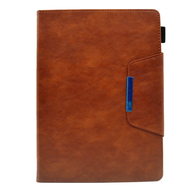 For iPad 10.2 2020&2019 / Air 10.5 Suede Cross Texture Magnetic Clasp Leather Tablet Case