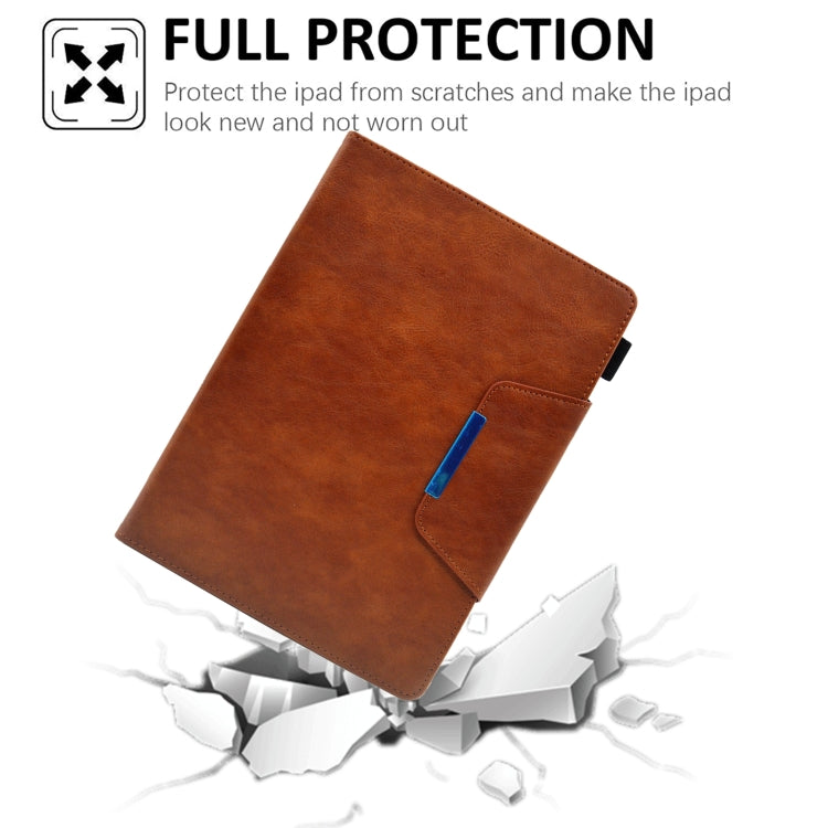 For iPad 10.2 2020&2019 / Air 10.5 Suede Cross Texture Magnetic Clasp Leather Tablet Case