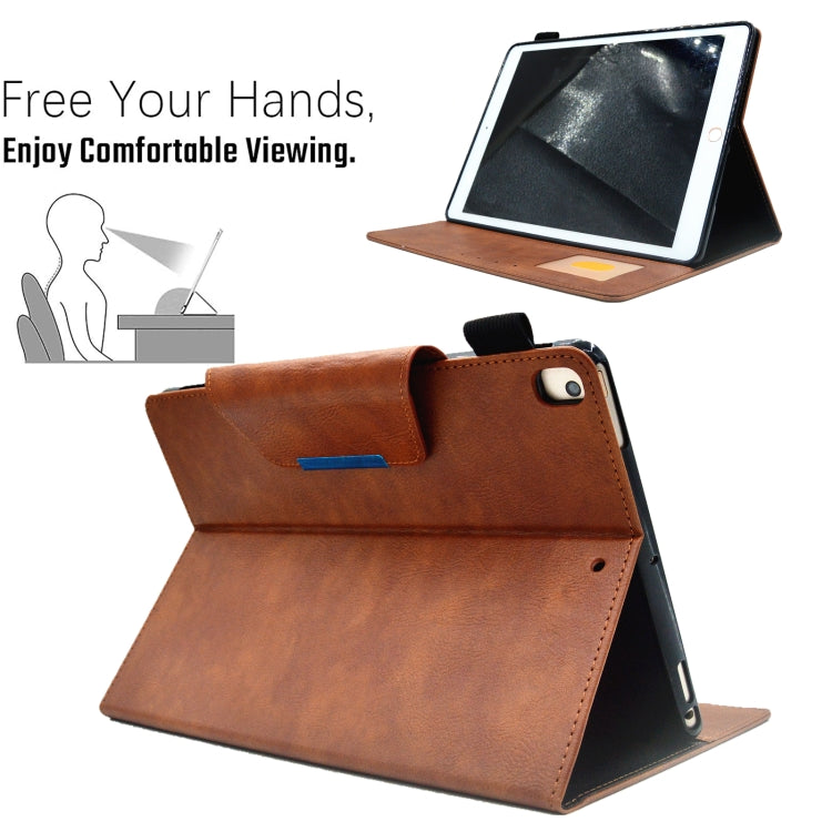 For iPad 10.2 2020&2019 / Air 10.5 Suede Cross Texture Magnetic Clasp Leather Tablet Case