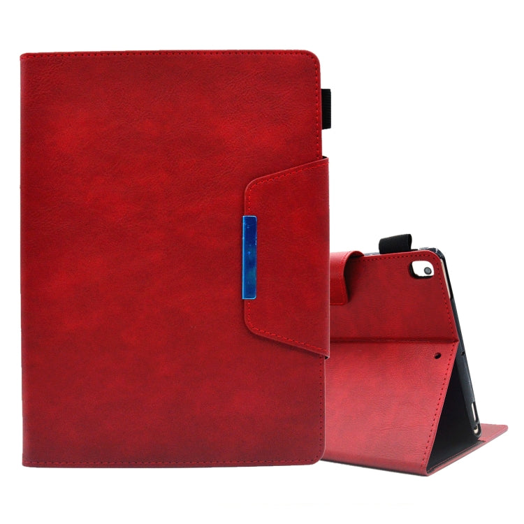 For iPad 10.2 2020&2019 / Air 10.5 Suede Cross Texture Magnetic Clasp Leather Tablet Case
