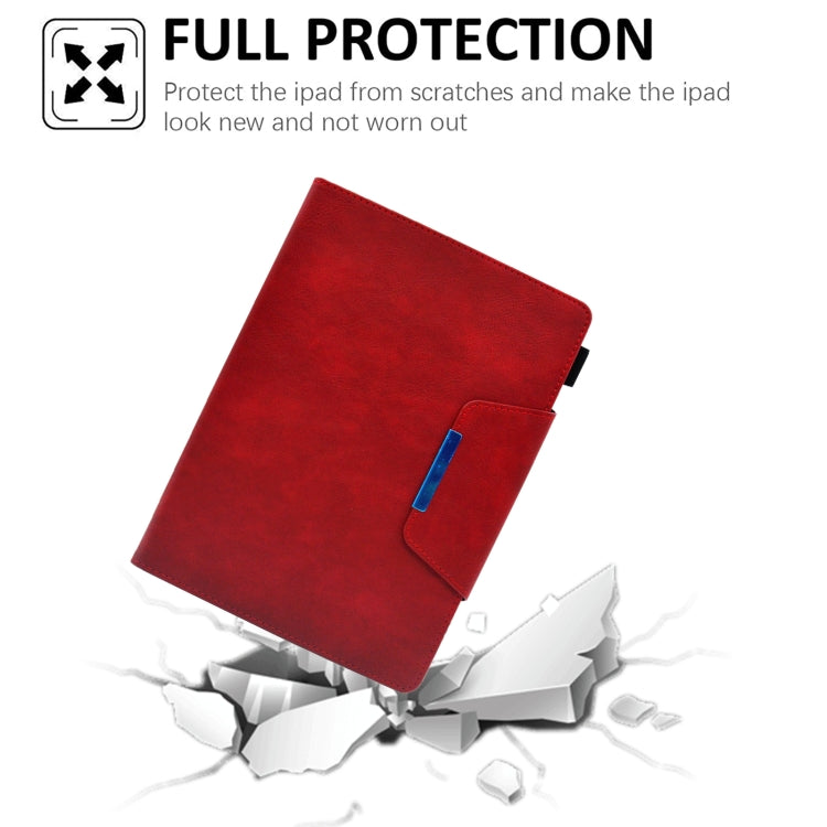 For iPad 10.2 2020&2019 / Air 10.5 Suede Cross Texture Magnetic Clasp Leather Tablet Case