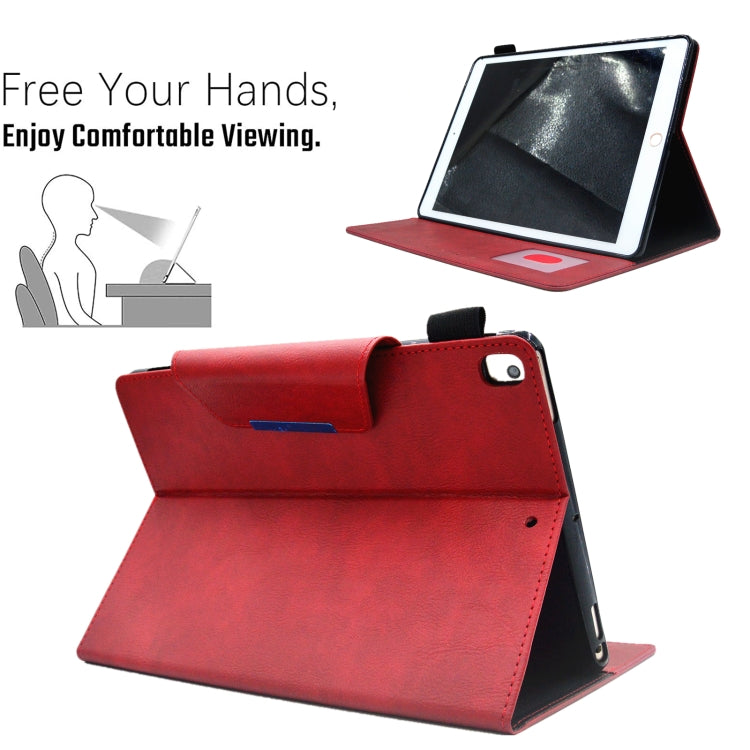 For iPad 10.2 2020&2019 / Air 10.5 Suede Cross Texture Magnetic Clasp Leather Tablet Case