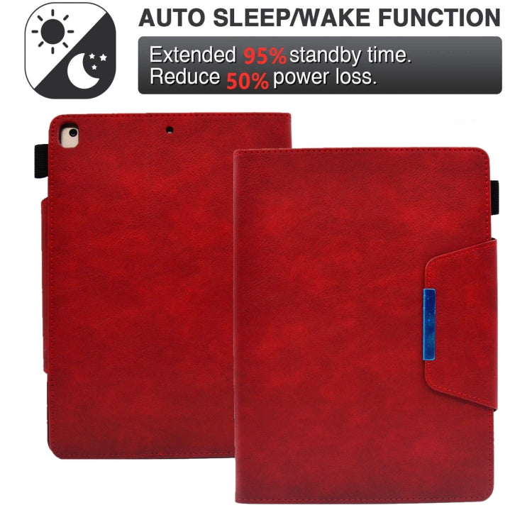 For iPad 10.2 2020&2019 / Air 10.5 Suede Cross Texture Magnetic Clasp Leather Tablet Case
