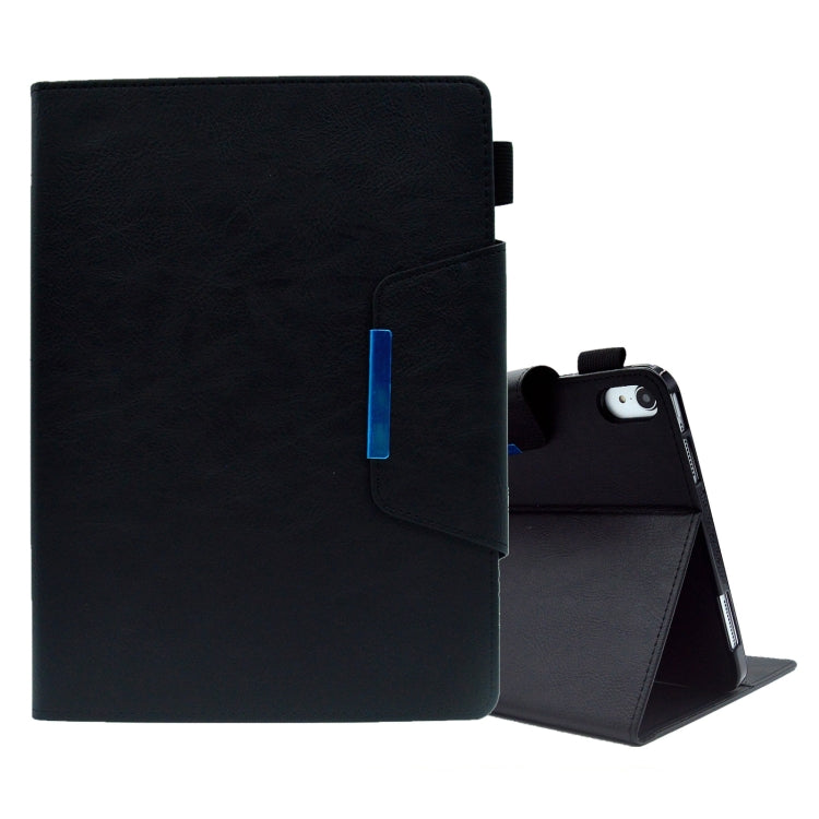 For iPad mini 6 Suede Cross Texture Magnetic Clasp Leather Tablet Case