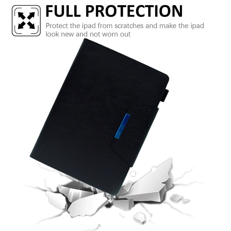 For iPad mini 6 Suede Cross Texture Magnetic Clasp Leather Tablet Case