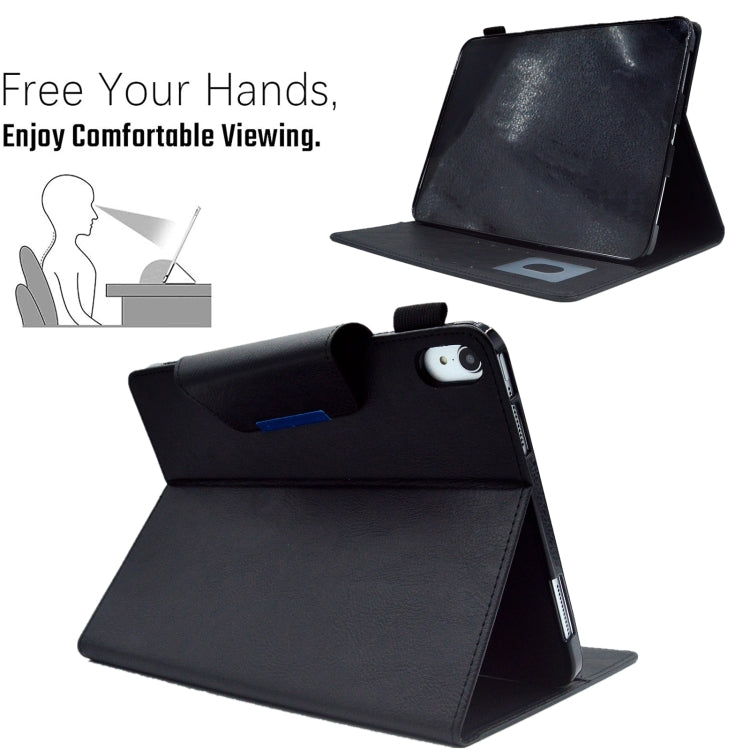 For iPad mini 6 Suede Cross Texture Magnetic Clasp Leather Tablet Case