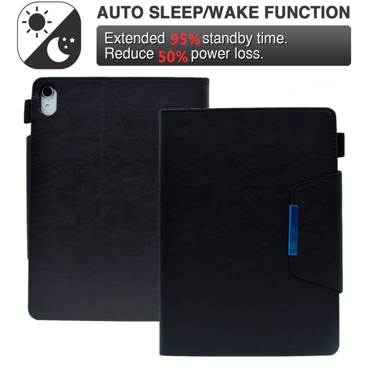 For iPad mini 6 Suede Cross Texture Magnetic Clasp Leather Tablet Case