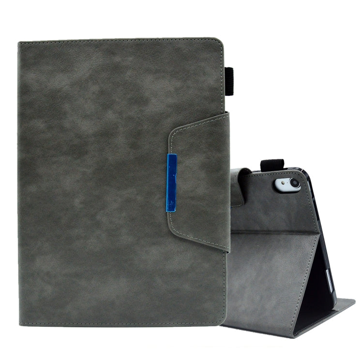 For iPad mini 6 Suede Cross Texture Magnetic Clasp Leather Tablet Case