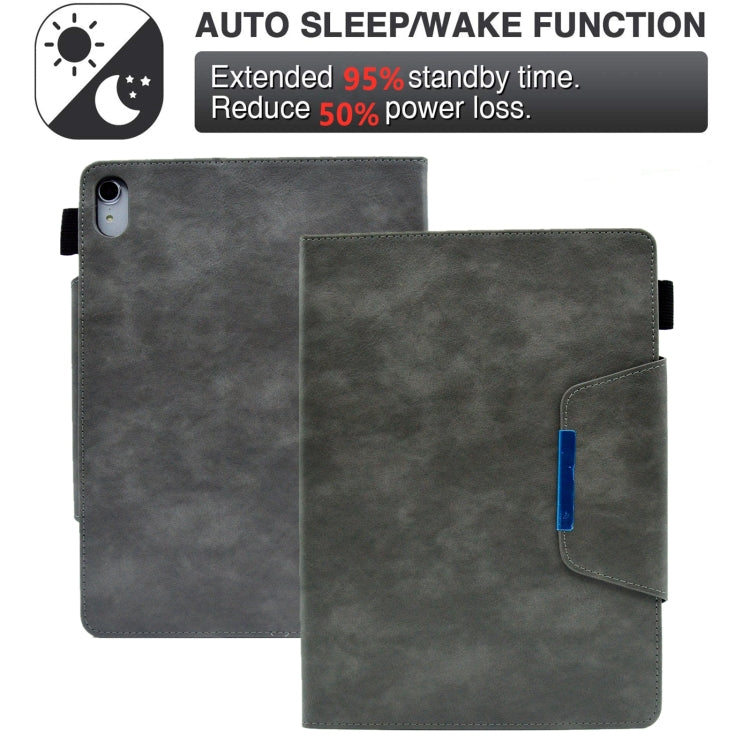 For iPad mini 6 Suede Cross Texture Magnetic Clasp Leather Tablet Case