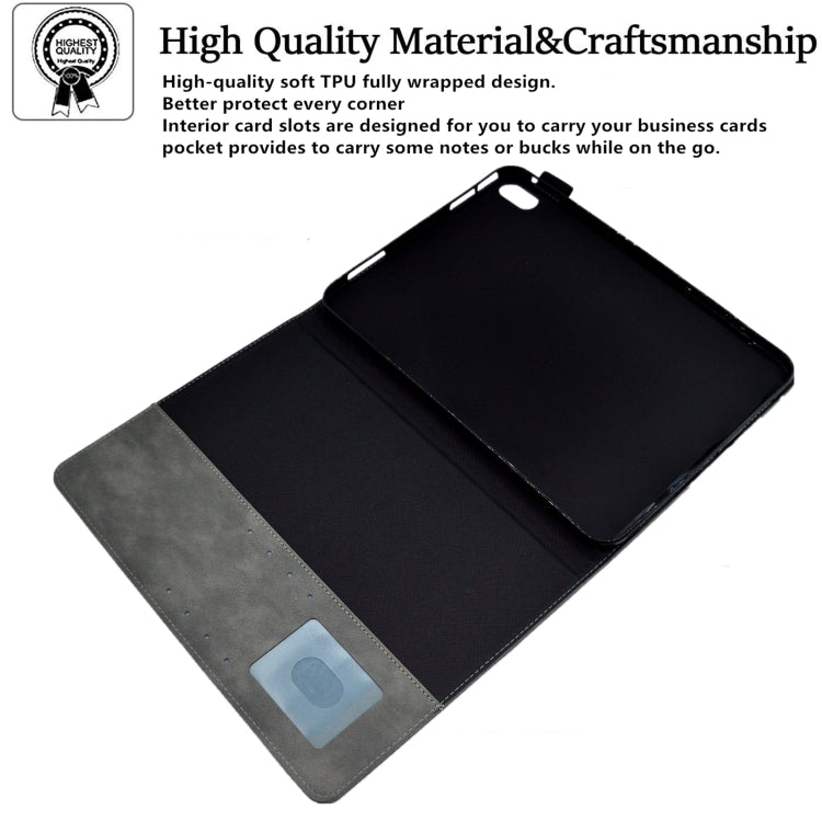 For iPad mini 6 Suede Cross Texture Magnetic Clasp Leather Tablet Case