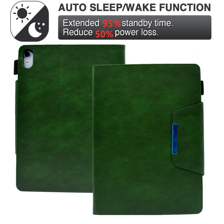 For iPad mini 6 Suede Cross Texture Magnetic Clasp Leather Tablet Case