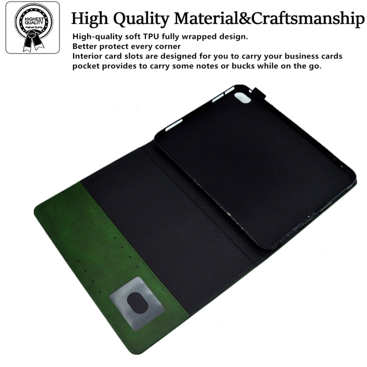 For iPad mini 6 Suede Cross Texture Magnetic Clasp Leather Tablet Case