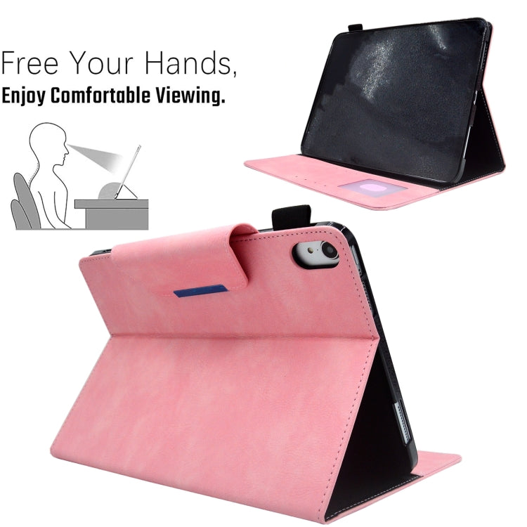 For iPad mini 6 Suede Cross Texture Magnetic Clasp Leather Tablet Case
