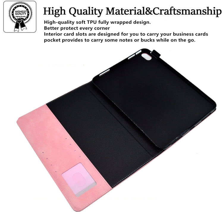 For iPad mini 6 Suede Cross Texture Magnetic Clasp Leather Tablet Case