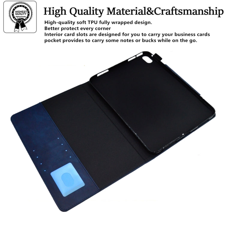 For iPad mini 6 Suede Cross Texture Magnetic Clasp Leather Tablet Case