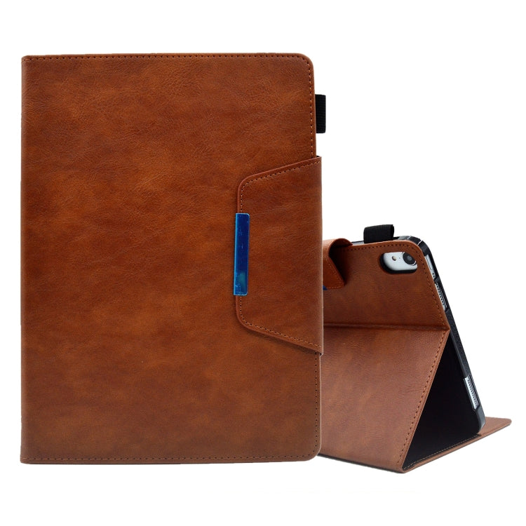 For iPad mini 6 Suede Cross Texture Magnetic Clasp Leather Tablet Case