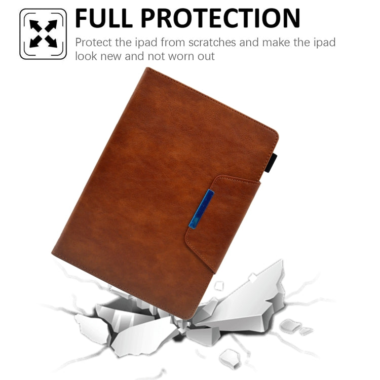 For iPad mini 6 Suede Cross Texture Magnetic Clasp Leather Tablet Case