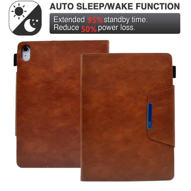 For iPad mini 6 Suede Cross Texture Magnetic Clasp Leather Tablet Case