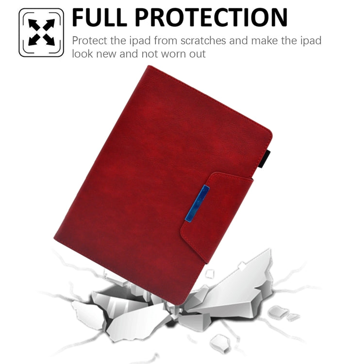 For iPad mini 6 Suede Cross Texture Magnetic Clasp Leather Tablet Case