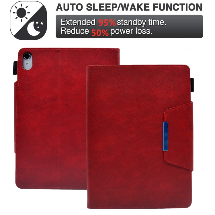 For iPad mini 6 Suede Cross Texture Magnetic Clasp Leather Tablet Case